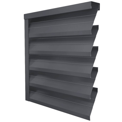 Ламель ЭКО-Z-US RAL7024-7024 Серый Графит полиэстер двусторонний