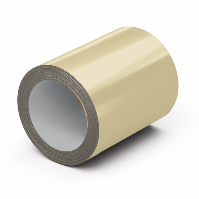 Рулон стали полиэстер RAL1014 Бежевый 0.45х1250мм открытый